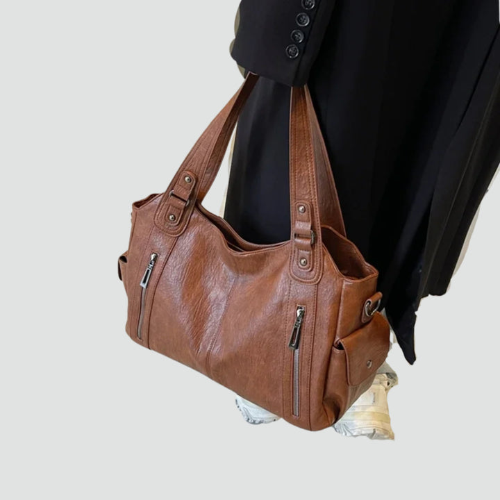 Women's Practical Shoulder Bag – With Noble Leather Optic and Much Storage Space 5