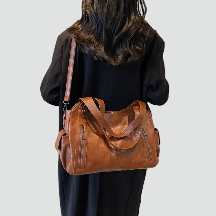 Women's Practical Shoulder Bag – With Noble Leather Optic and Much Storage Space 7