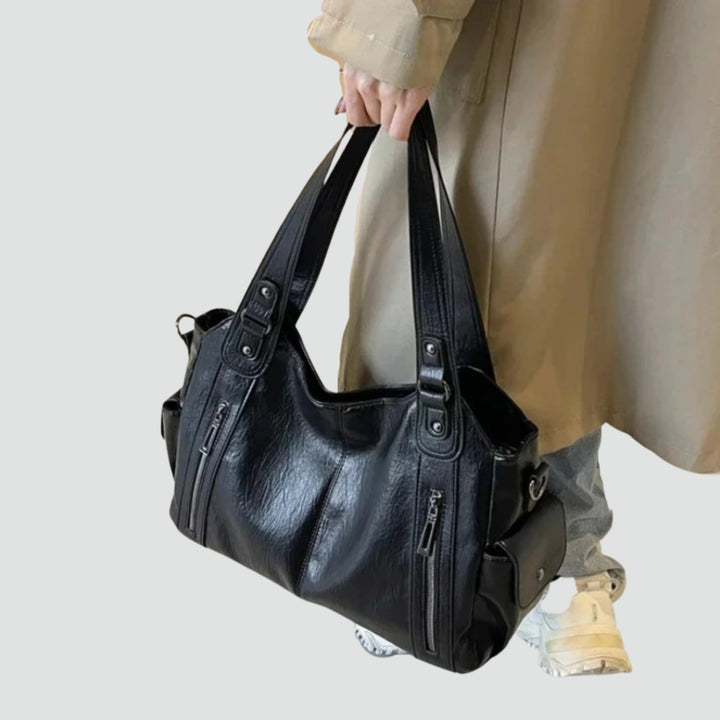 Women's Practical Shoulder Bag – With Noble Leather Optic and Much Storage Space 9
