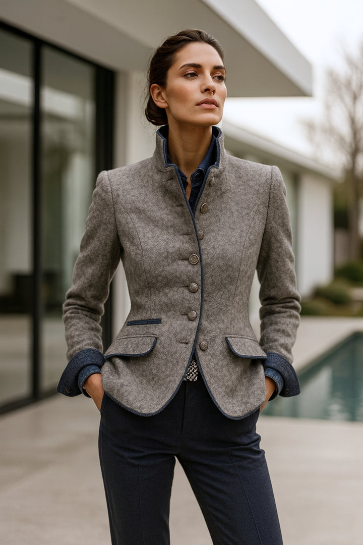Womens_Refined_Cotton_Sweater_High_Collar_and_Soft_Feel_1