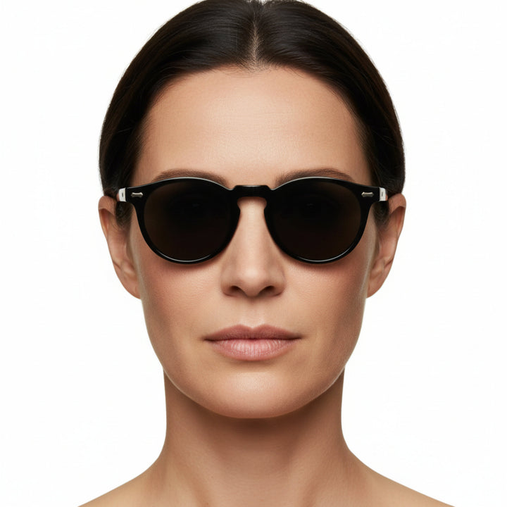 Women's Retro Round Sunglasses – UV400 Protection for Bright Sun 2