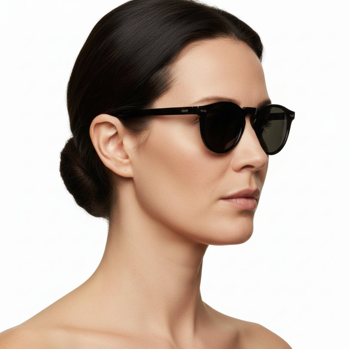 Women's Retro Round Sunglasses – UV400 Protection for Bright Sun 3