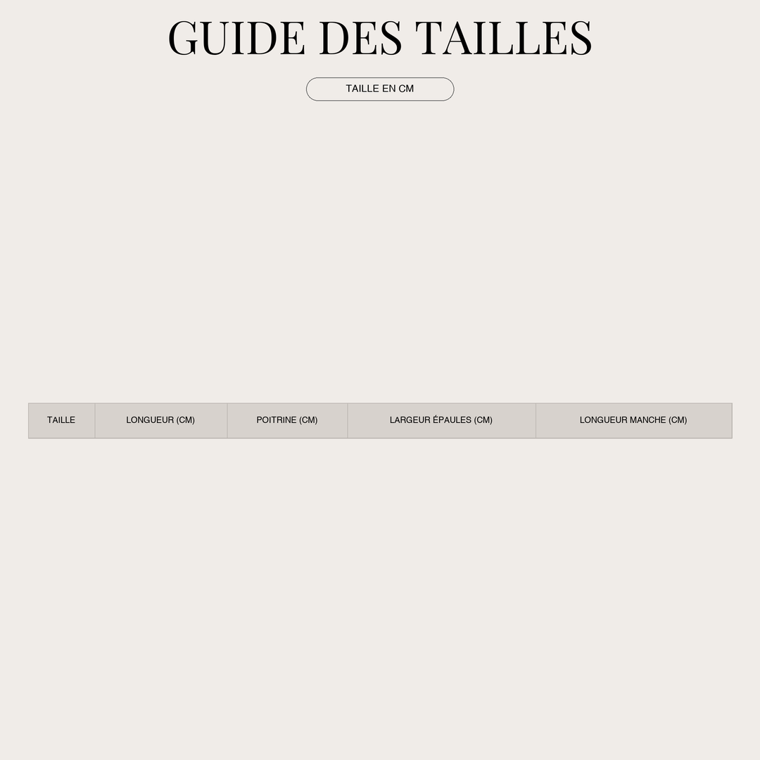 Pulls en maille côtelée pour Homme – Col cheminée zippé size chart