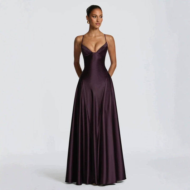 Womens_Satin_Maxi_Dress_Elegant_with_delicate_spaghetti_straps_4
