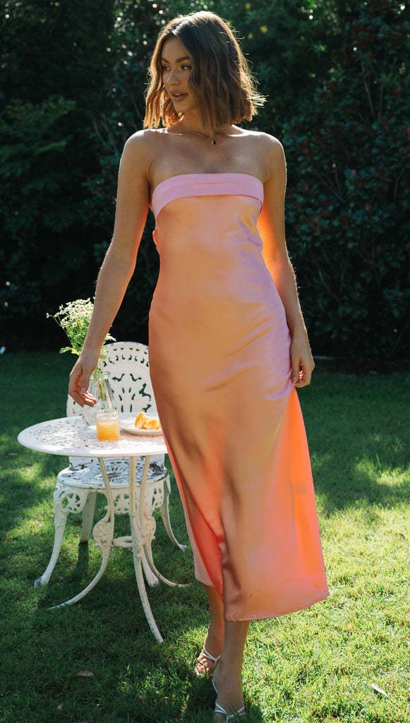 Womens_Satin_Maxi_Dress_Party_Strapless_Gradient_Hem_4