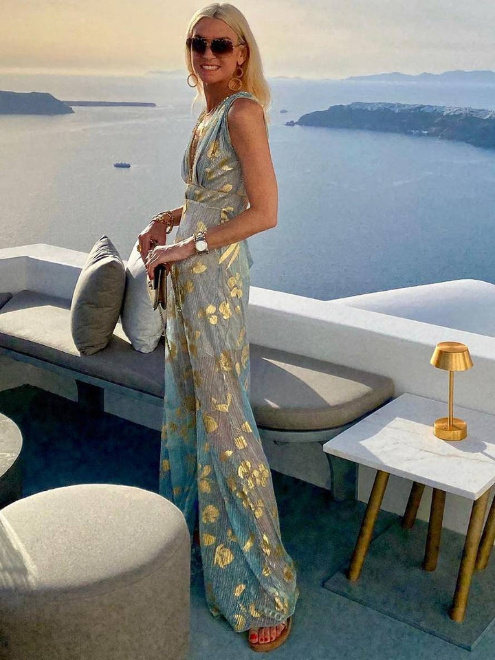 Womens_Sequin_Maxi_Dress_Glossy_V_Neck_Sleeveless_Evening_Beach_7