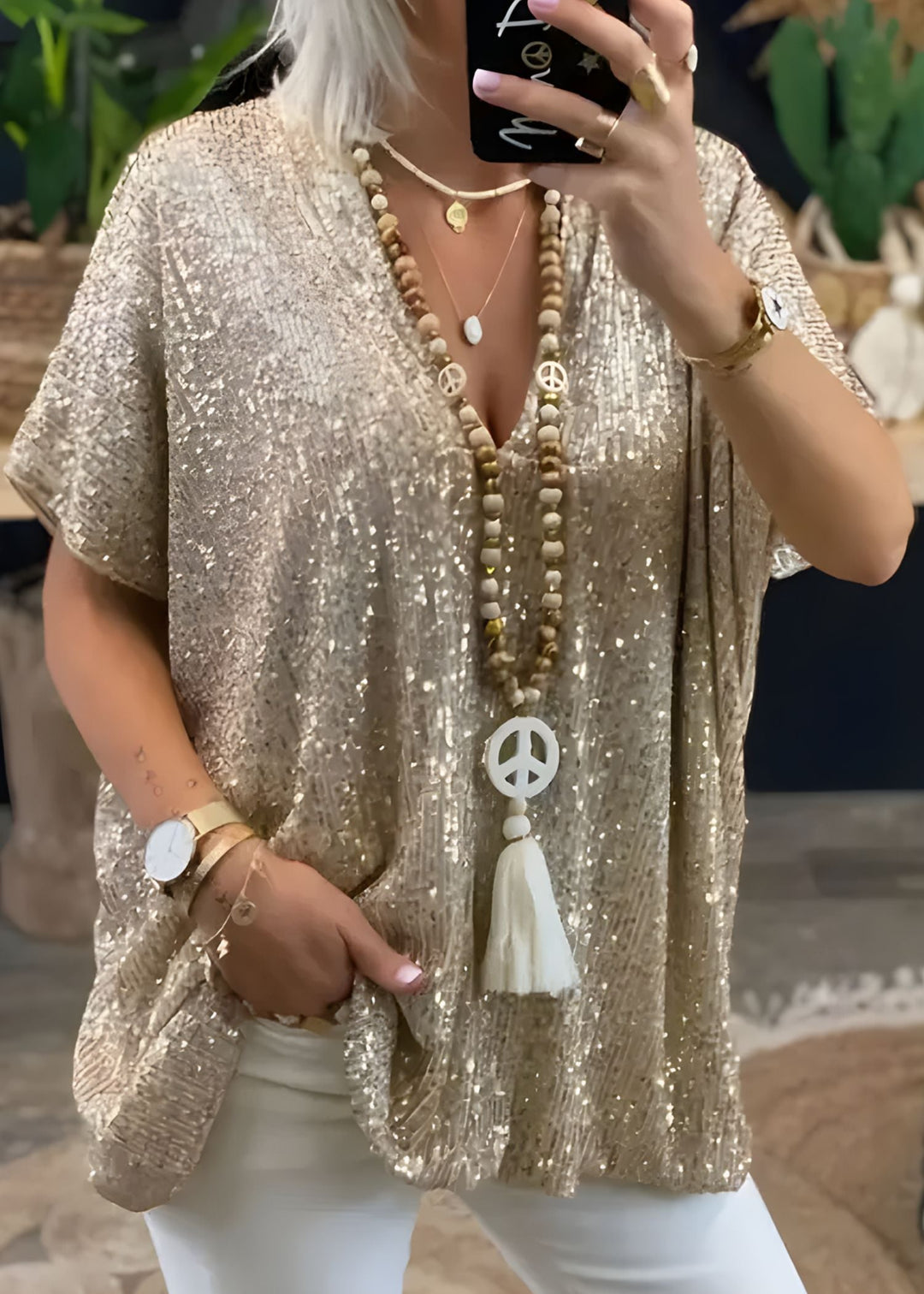 Womens_Sequin_Tunic_Top_V_Neck_Loose_Fit_Short_Sleeve_4