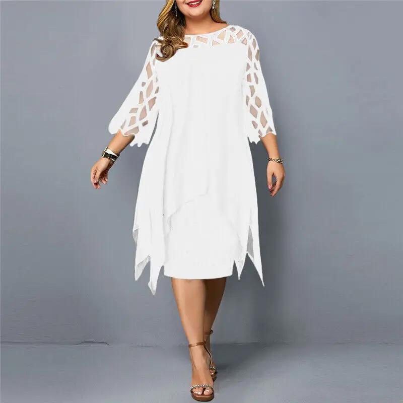 Womens_Sheer_Lace_Midi_Dress_Geometric_Yoke_Asymmetrical_Hem_7