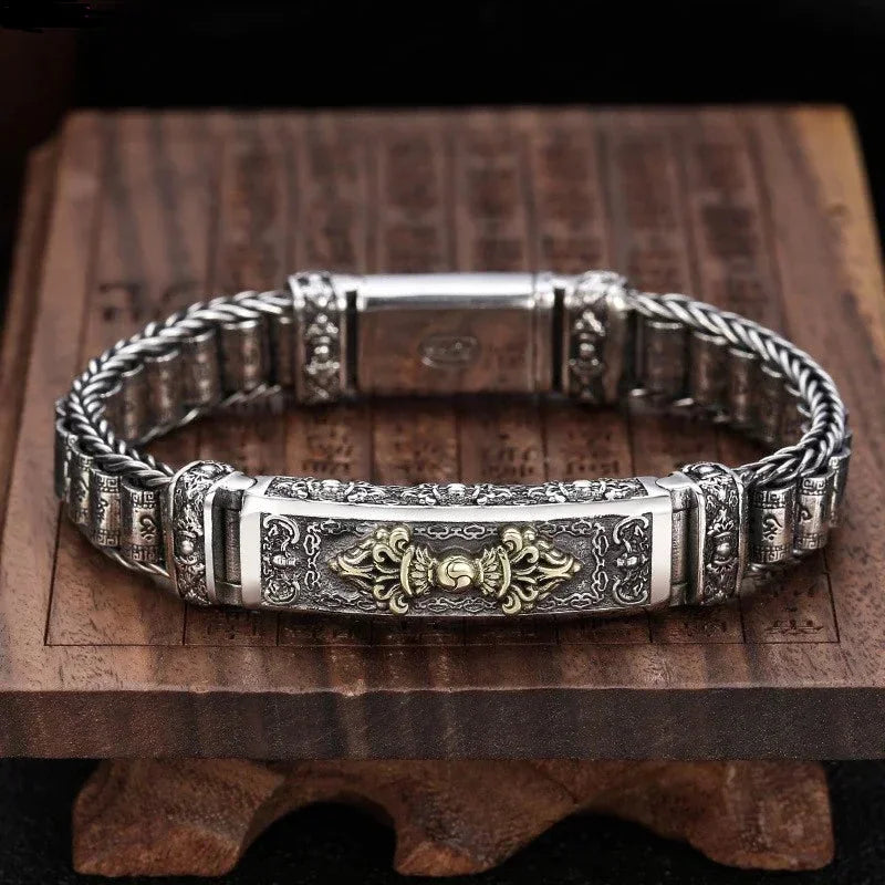 Women's Silver-colored Bracelet – Decorated with Six Meaningful Symbols 1