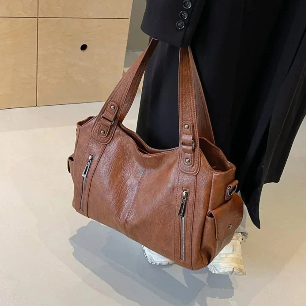 Women's Slim Shoulder Bag – With Striking Color Panel 7