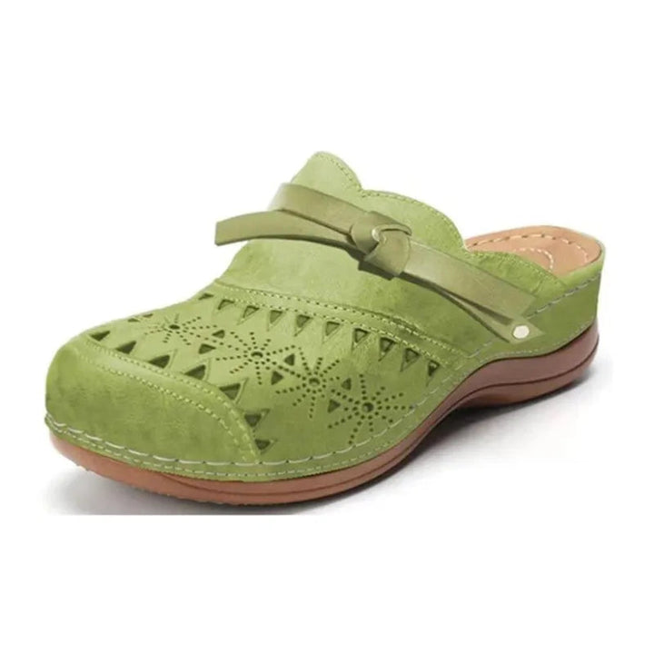 Womens_Slip_On_Clogs_Bow_Accent_Cutout_Wedge_Sole_3