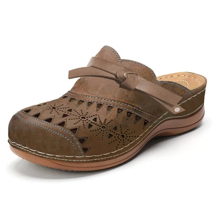 Womens_Slip_On_Clogs_Bow_Accent_Cutout_Wedge_Sole_6