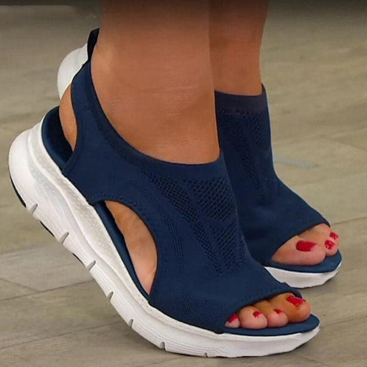 Womens_Slip_On_Sport_Sandals_With_Knit_Upper_and_Contoured_Footbed_1