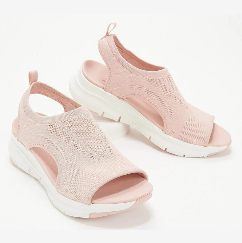Womens_Slip_On_Sport_Sandals_With_Knit_Upper_and_Contoured_Footbed_3