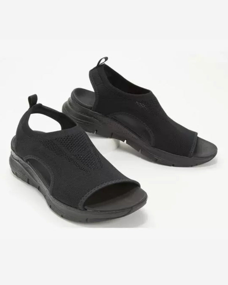 Womens_Slip_On_Sport_Sandals_With_Knit_Upper_and_Contoured_Footbed_4