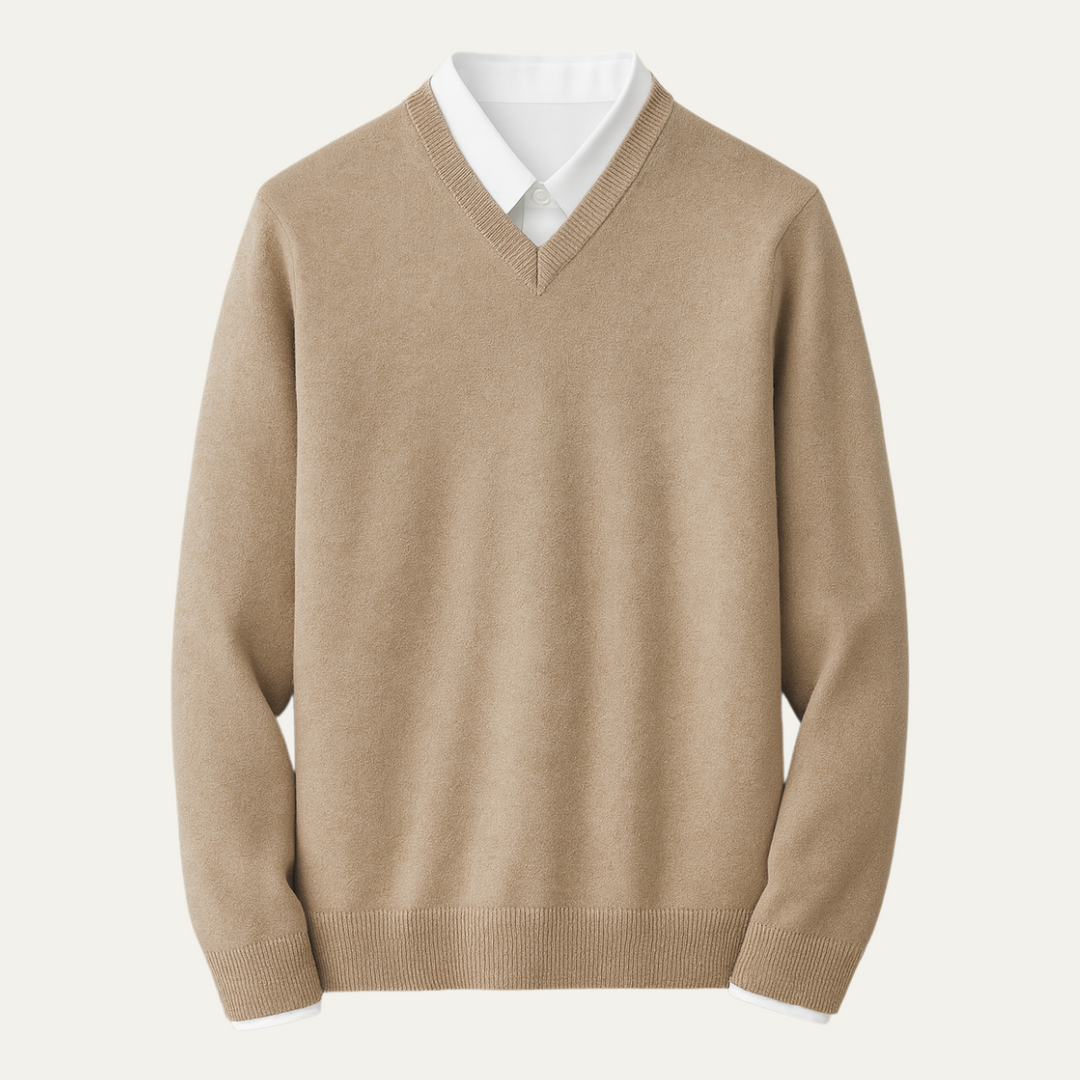Womens_Soft_Knit_Shirt_with_V_neck_and_lightweight_warmth_1