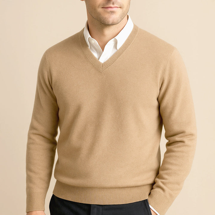 Womens_Soft_Knit_Shirt_with_V_neck_and_lightweight_warmth_2