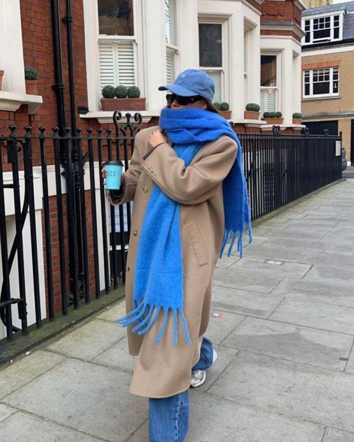 Women's Soft Winter Scarf – Generously Cut with Fringes and Pleasantly Warm 7