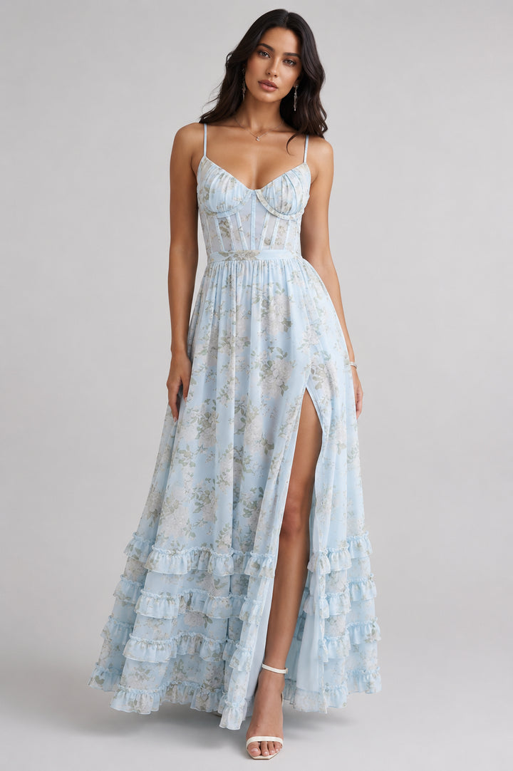 Womens_Storybook_Summer_Dress_A_Line_with_Ruffles_and_Slit_2