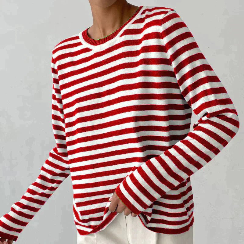 Womens_Striped_Knit_Pullover_Soft_One_Size_Design_10