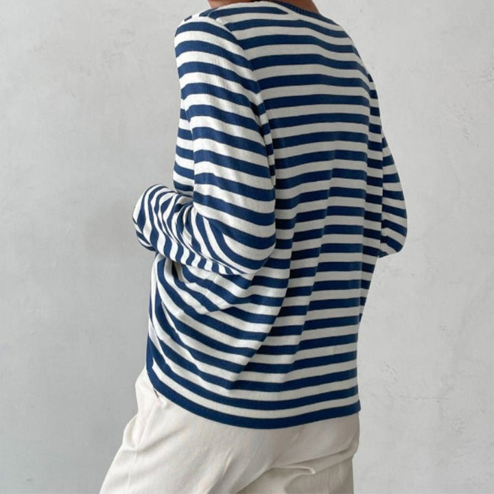 Womens_Striped_Knit_Pullover_Soft_One_Size_Design_8