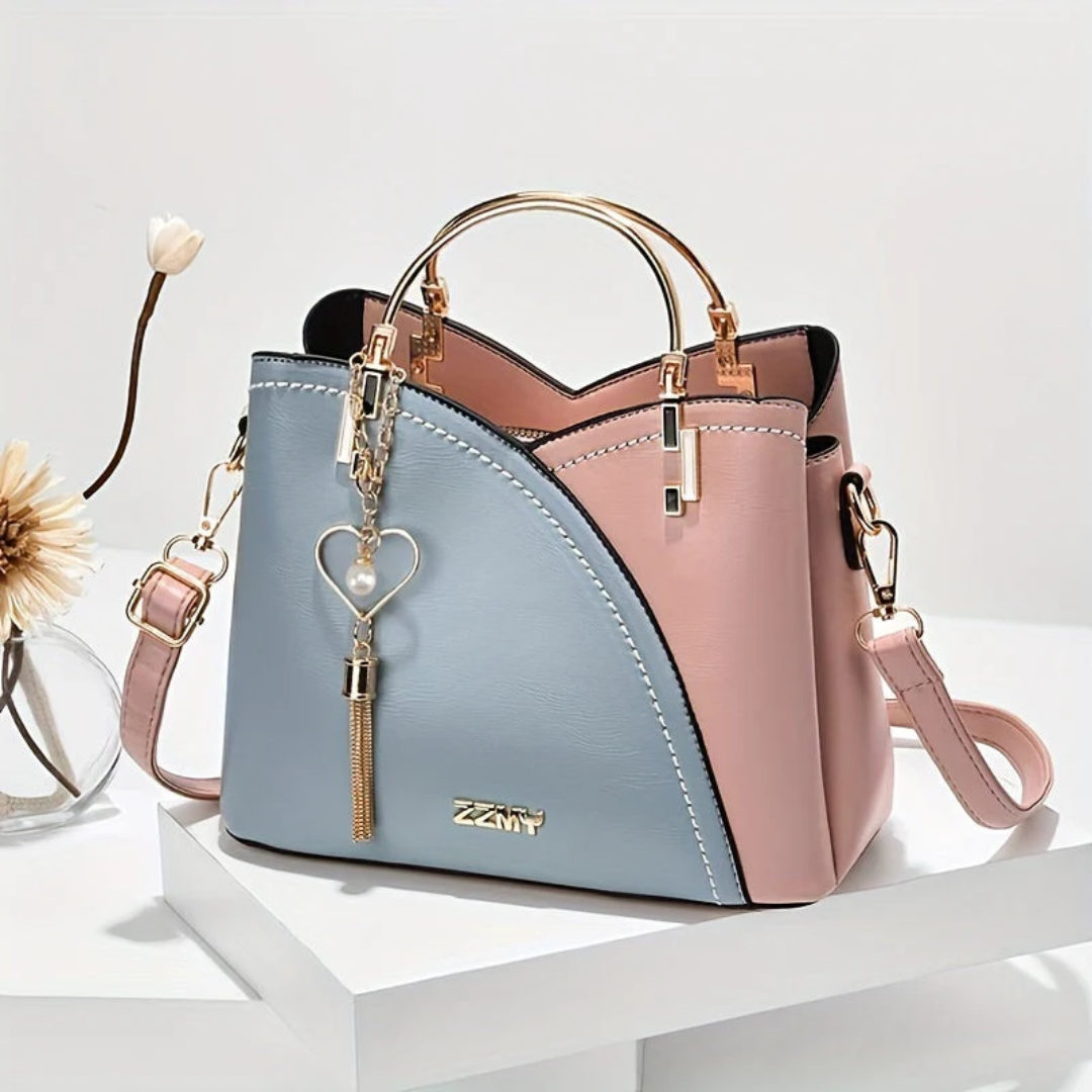 Women's Structured Handbag – With Adjustable Shoulder Strap and Top Carry Handles 1