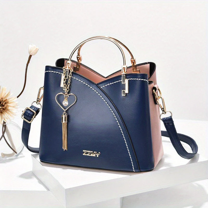 Women's Structured Handbag – With Adjustable Shoulder Strap and Top Carry Handles 2