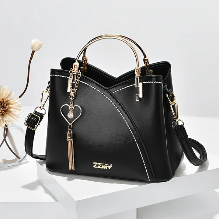 Women's Structured Handbag – With Adjustable Shoulder Strap and Top Carry Handles 3