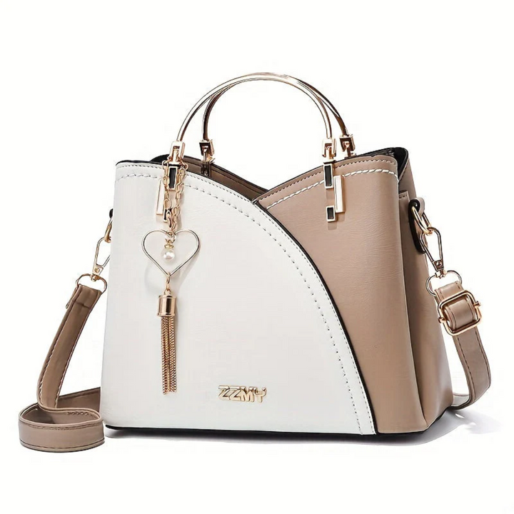 Women's Structured Handbag – With Adjustable Shoulder Strap and Top Carry Handles 4