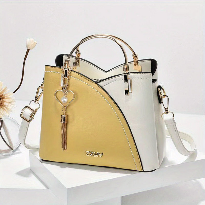 Women's Structured Handbag – With Adjustable Shoulder Strap and Top Carry Handles 5