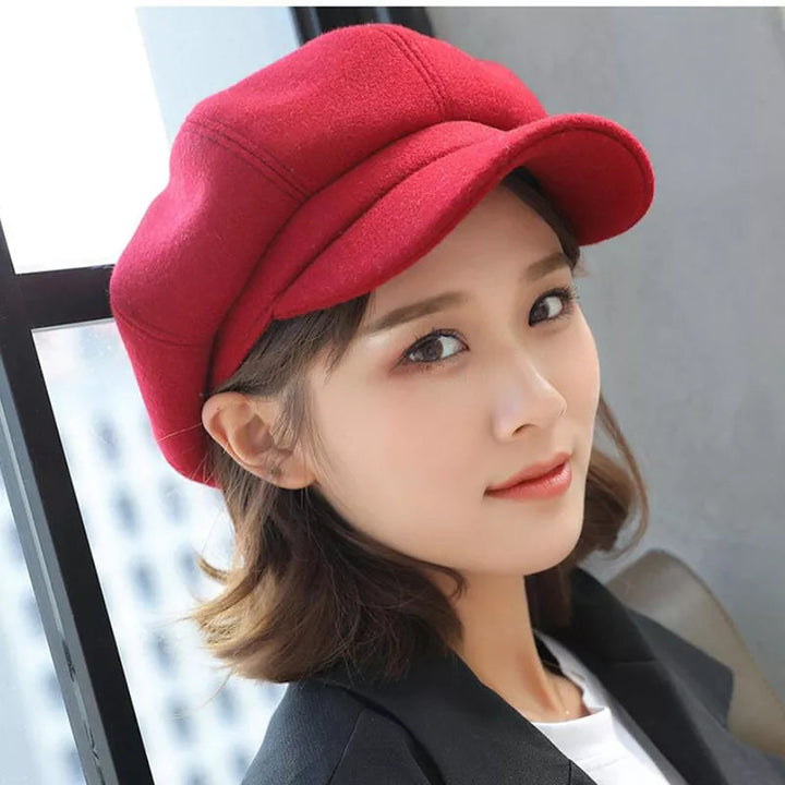Women's Stylish Flat Cap – Warm and Comfortable Vintage Design 3