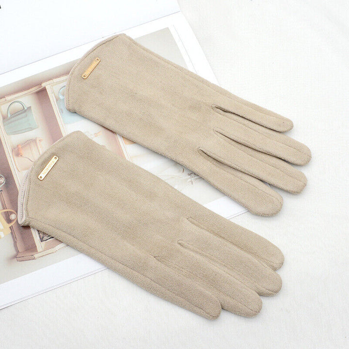 Women's Stylish Suede Gloves – Soft Lined and Warm 2
