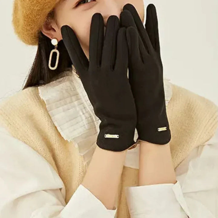 Women's Suede Gloves – Soft Warm Lining 10