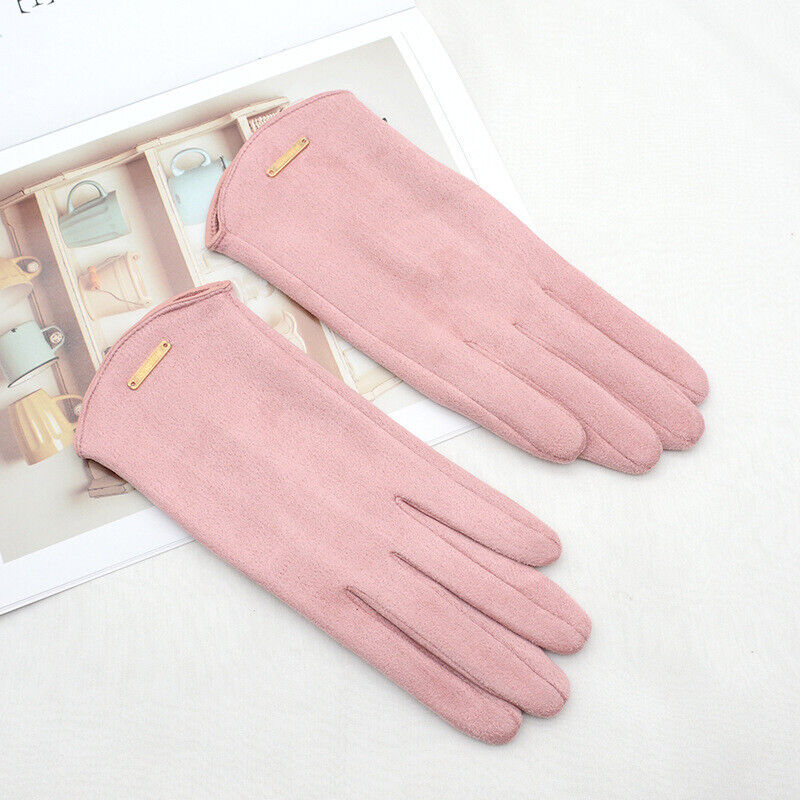 Women's Suede Gloves – Soft Warm Lining 6