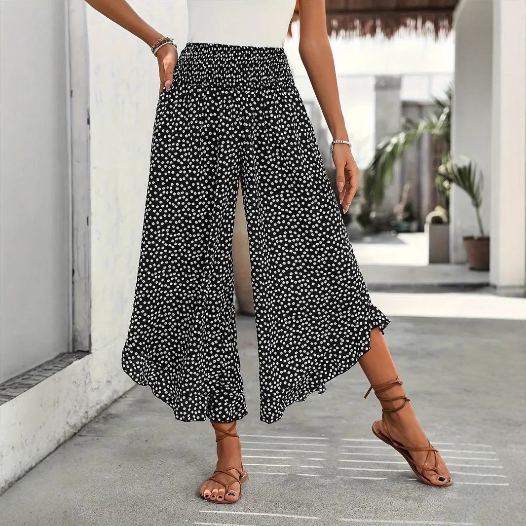 Womens_Summer_Pants_Flowy_Wide_Leg_Dot_Print_1