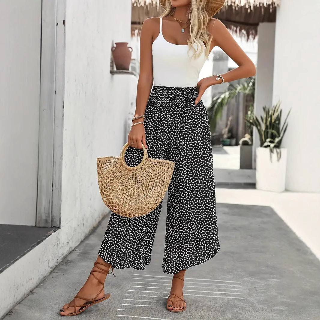 Womens_Summer_Pants_Flowy_Wide_Leg_Dot_Print_4