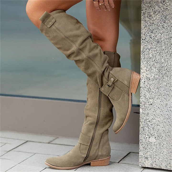 Womens_Tall_Winter_Boots_Zipper_Closure_with_Low_Heel_6