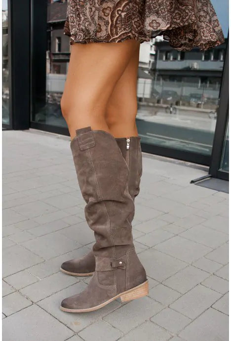 Womens_Tall_Winter_Boots_Zipper_Closure_with_Low_Heel_8