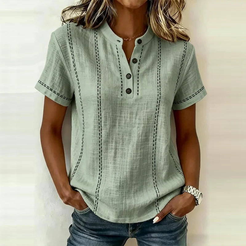 Womens_Textured_Blouse_With_Full_Button_Front_and_Collar_1