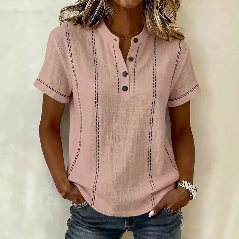 Womens_Textured_Blouse_With_Full_Button_Front_and_Collar_4