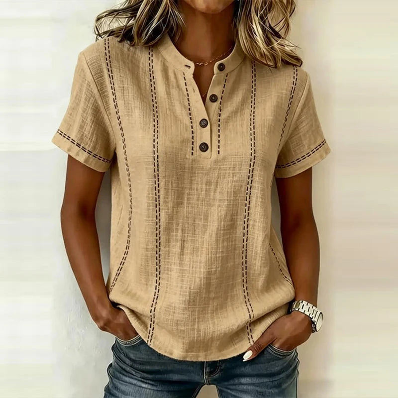 Womens_Textured_Blouse_With_Full_Button_Front_and_Collar_5