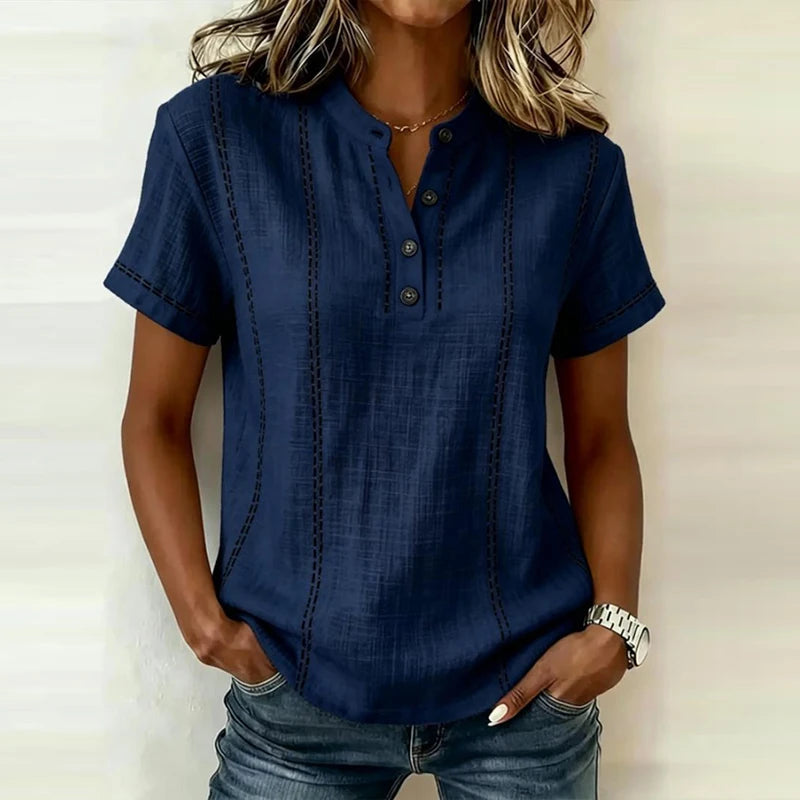 Womens_Textured_Blouse_With_Full_Button_Front_and_Collar_6