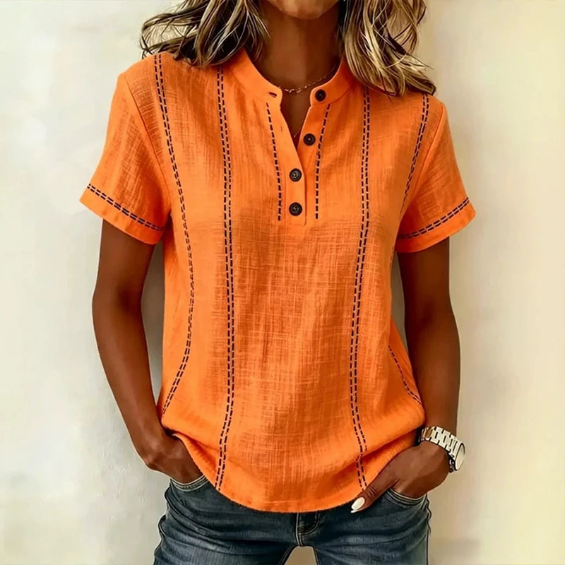 Womens_Textured_Blouse_With_Full_Button_Front_and_Collar_7
