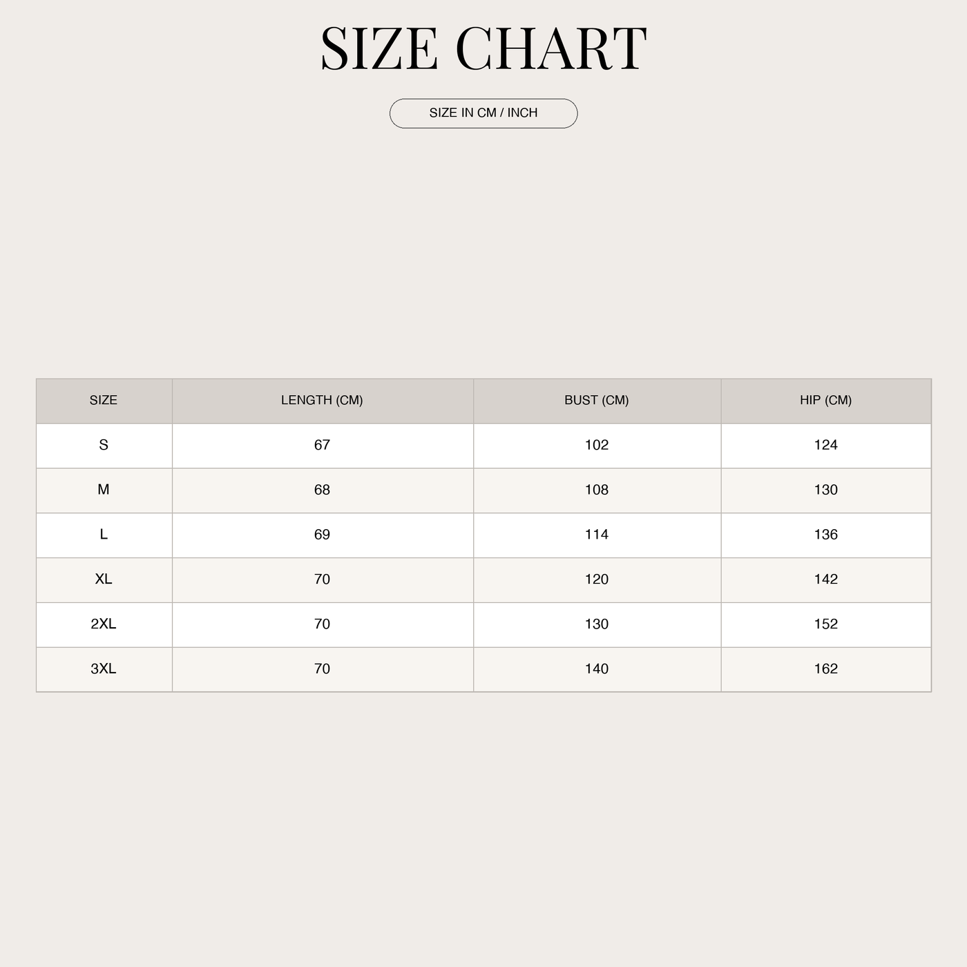 Women's Textured Blouse – With Full Button Front and Collar size chart