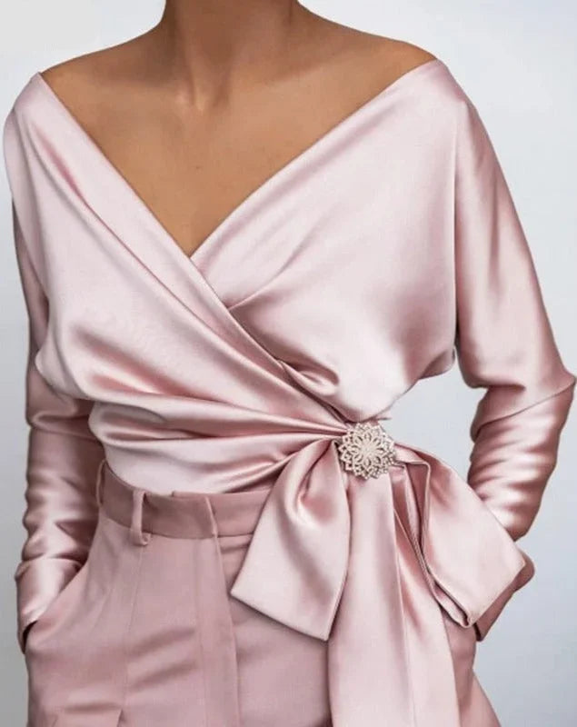Women_s_Top_Elegant_Wrap_with_Bow_and_Brooch_luhvia_1.jpg