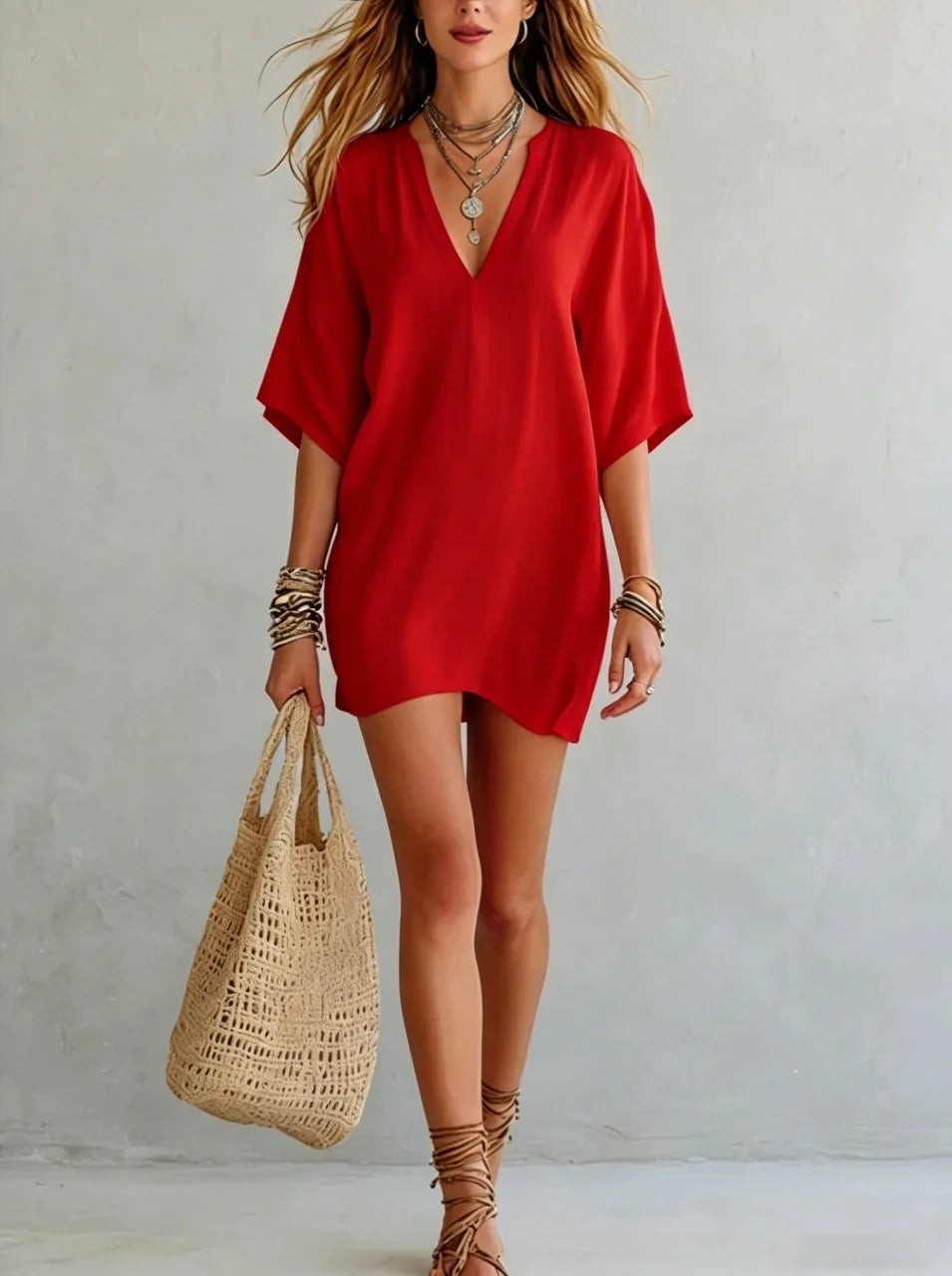 Womens_Tunic_Mini_Dress_With_V_Neck_and_Relaxed_Fit_5