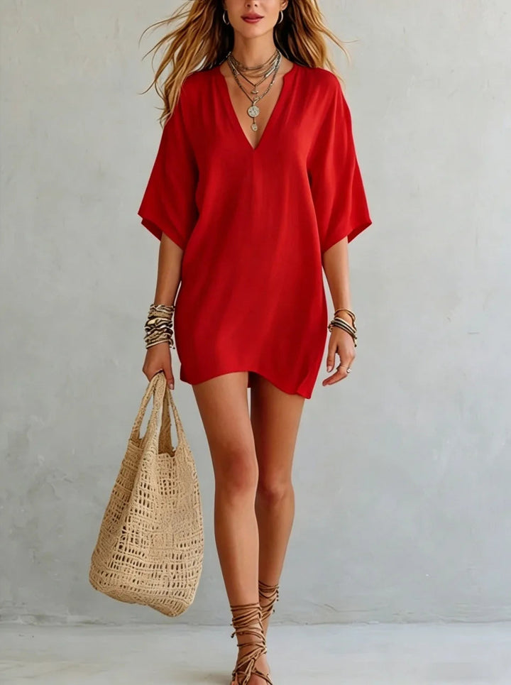 Womens_Tunic_Mini_Dress_With_V_Neck_and_Relaxed_Fit_5