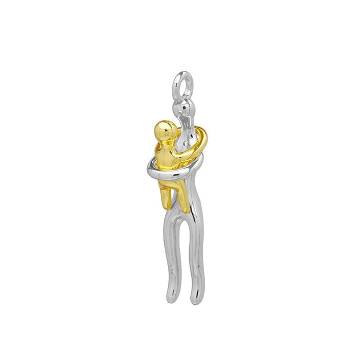 Women's Two-color Mother-Child Necklace – Intimate Hug Symbol 4