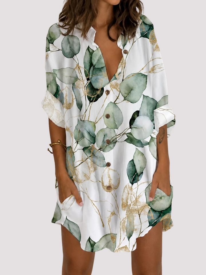 Womens_V_Neck_Blouse_with_button_placket_and_feminine_V_neck_2