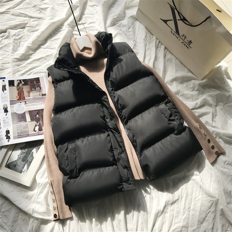 Womens_Warm_Stylish_Bodywarmer_With_high_collar_waterproof_and_windproof_1